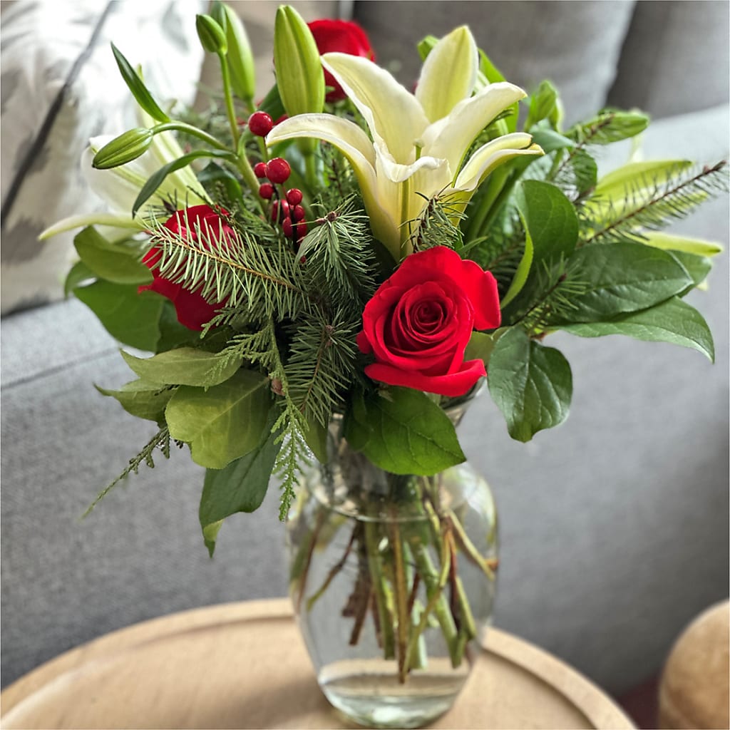 Sparkling Snowflakes Bouquet –  Gerbes, Wichita KS