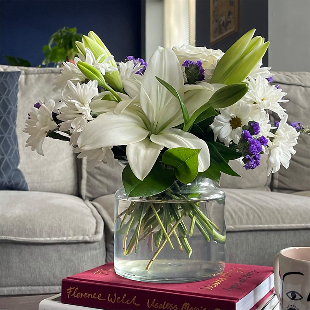 Beyond Blue Bouquet –  Gerbes, Wichita KS