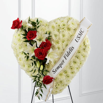 Heartfelt Hero Standing Heart –  Gerbes, Wichita KS