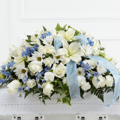 Tender Treasure Casket Spray –  Gerbes, Wichita KS