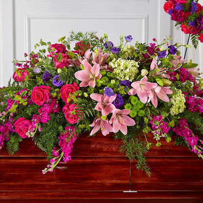 Radiant Tribute Casket Spray –  Gerbes, Wichita KS