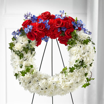 Patriotic Passion Wreath –  Gerbes, Wichita KS