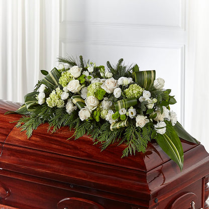 Hopeful Gesture Casket Spray –  Gerbes, Wichita KS