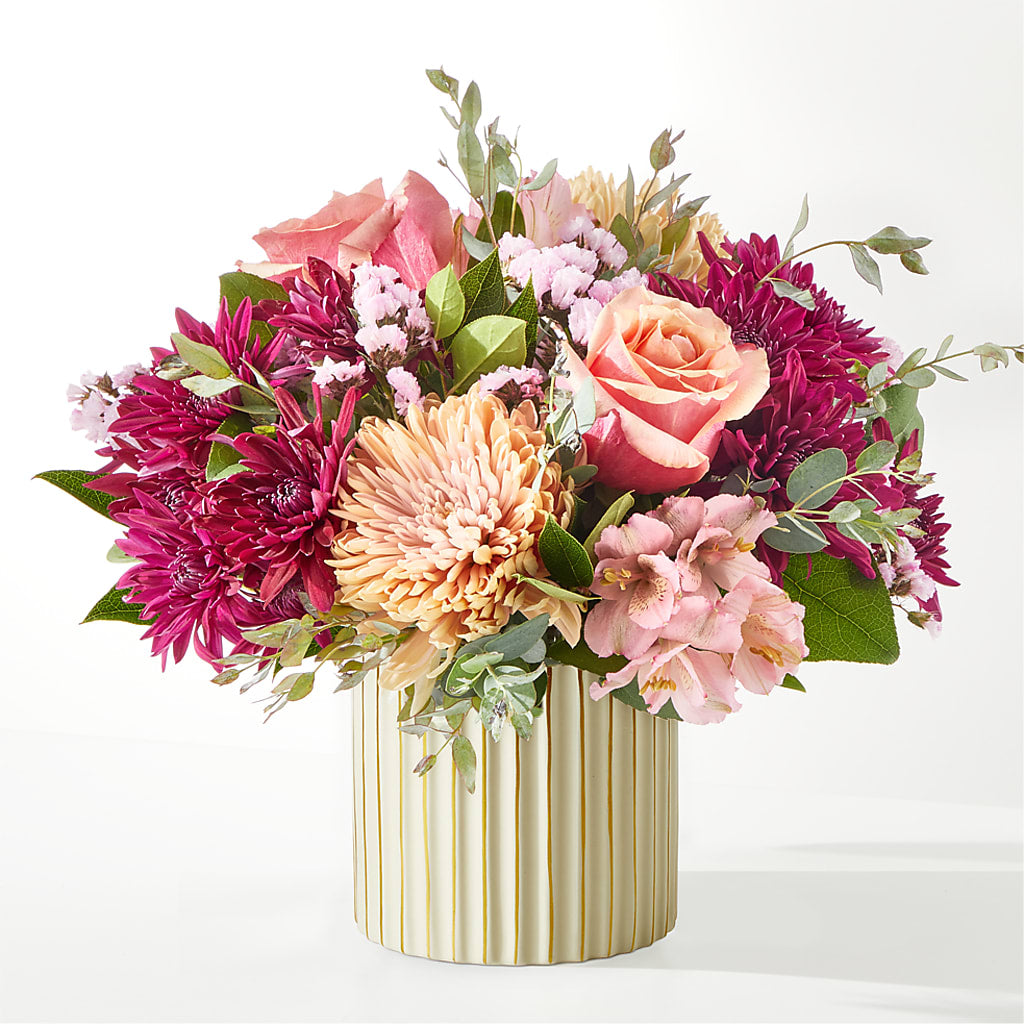 Berry Cobbler Bouquet with Ivory Vase –  Gerbes, Wichita KS