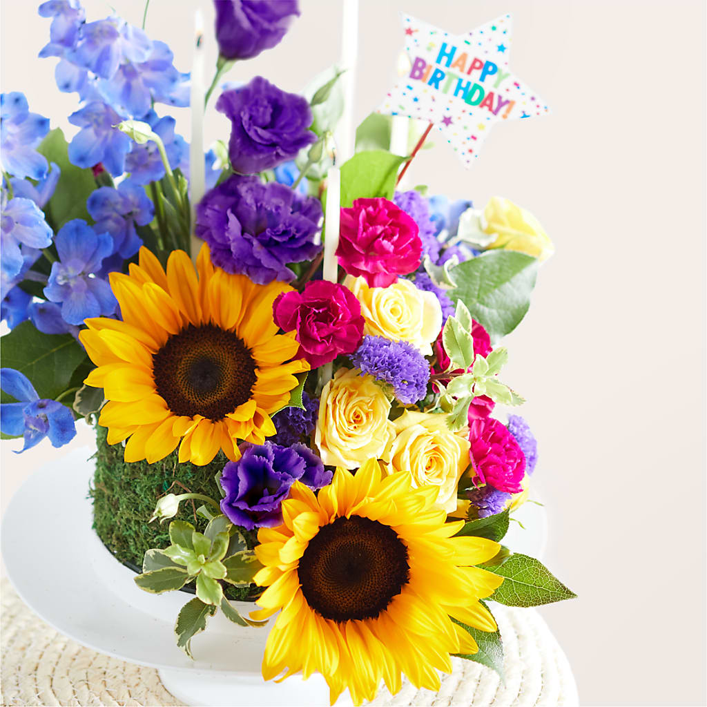 Star of the Day Floral Cake –  Gerbes, Wichita KS