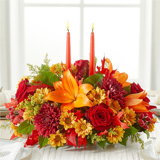 Autumn's Embrace Centerpiece –  Gerbes, Wichita KS
