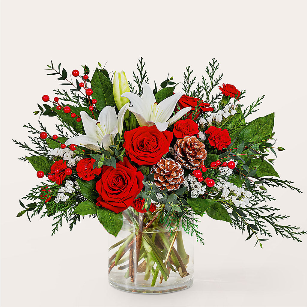 Best in Snow Bouquet –  Gerbes, Wichita KS
